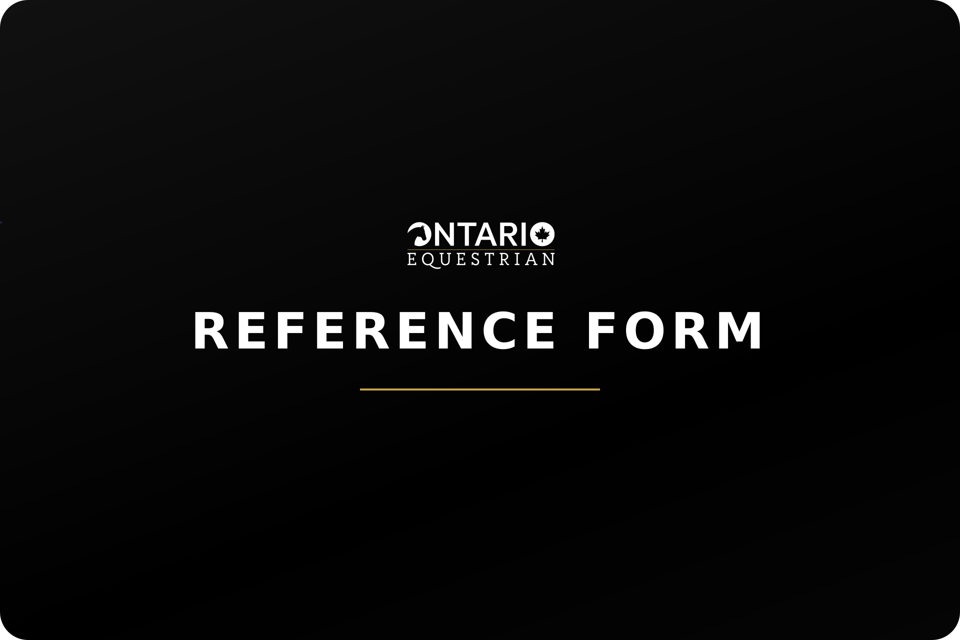 OE Officials Program Reference Form